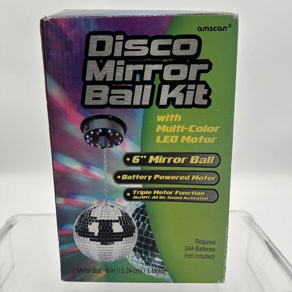 Amscan Visual Effects - MBK - Mirrored Disco Ball - 6 in. #128 - Picture 2 of 16